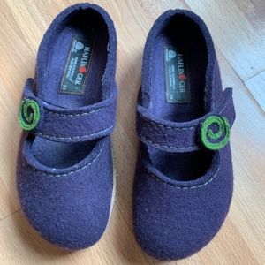 HAFLINGER Purple Mary Jane Womens Wool 5